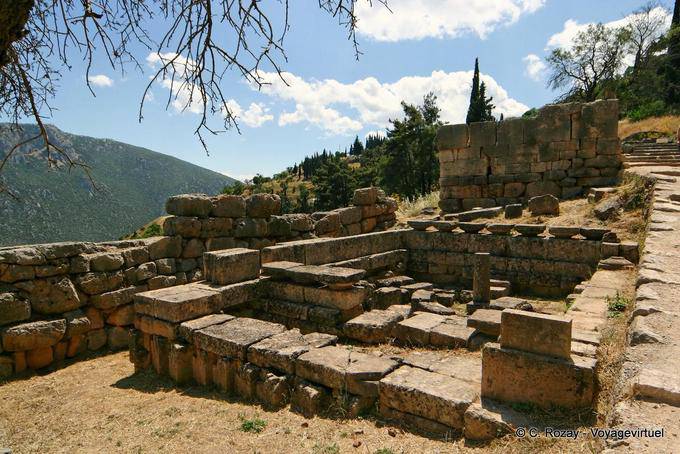 Einer der Schätze, Delphi - Griechenland
