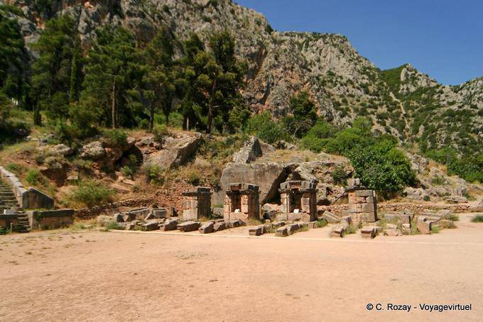 Abflug aus dem Stadion, Delphi - Griechenland