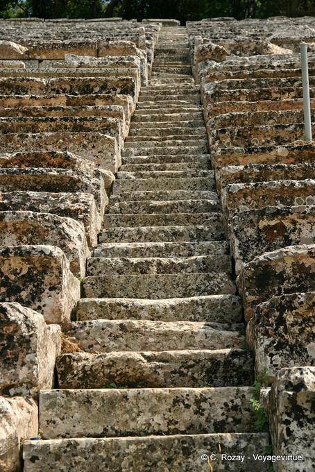 Treppen Trennung kerkidès, Epidaurus - Griechenland