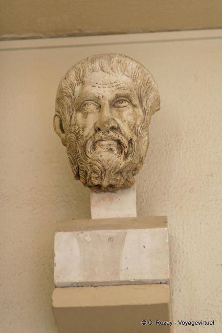 Portrait des Hippokrates, Museum von Epidaurus - Griechenland