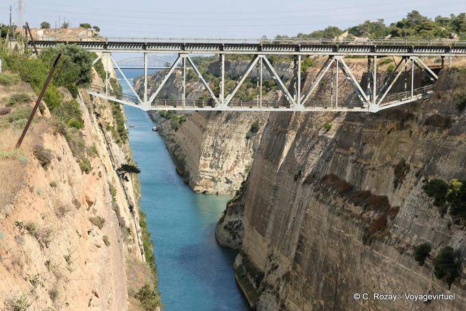 Korynthos, Kanal von Korinth, eine andere Ansicht - Griechenland