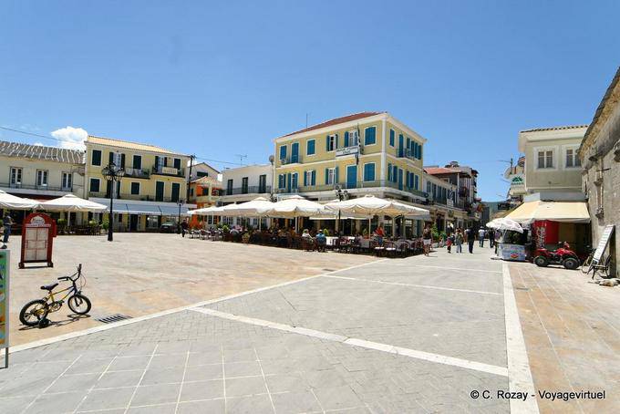 Levkas Hauptplatz der Hauptstadt von Lefkada - Griechenland