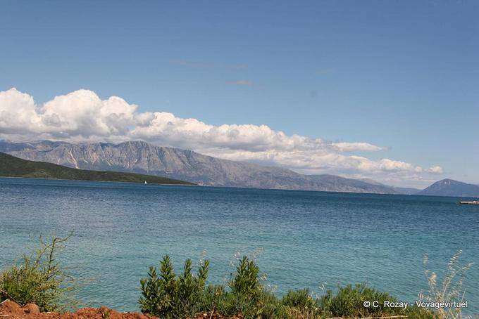 Mit Blick auf den Ionischen Insel Kontinent seit, Lefkada - Griechenland