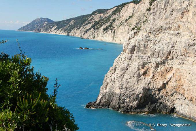 Küste und Klippen, um Porto Katsiki Lefkada - Griechenland