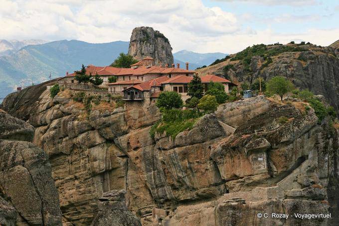 Cableway blau, Agia Triada Kloster, Meteora - Griechenland
