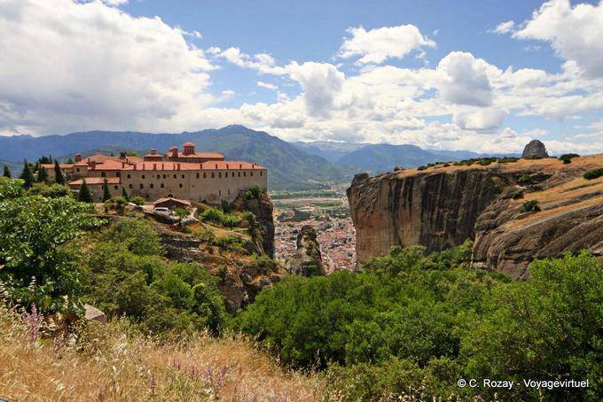 Übersicht Kloster Agios Stefanos, Meteora - Griechenland