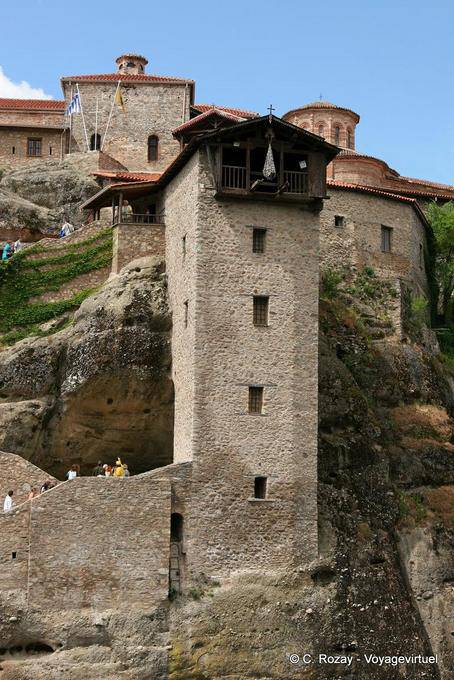 Winde mit Gewinde zur Montage Bestimmungen, Kloster der Verklärung des Heilands, Meteora - Griechenland