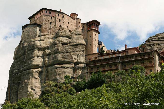 Roussanou Kapelle im Jahre 1545, Meteora in ein Kloster umgewandelt - Griechenland
