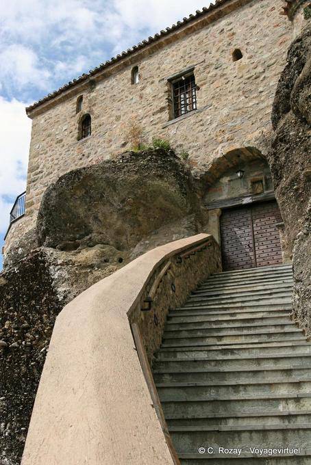 Treppen von Einträgen, Varlaam Kloster Meteora - Griechenland
