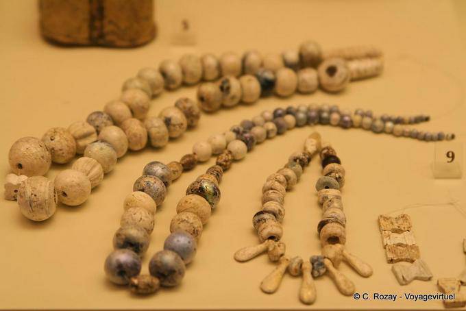 Halsketten der mykenischen Zeit, Mykene Museum - Griechenland