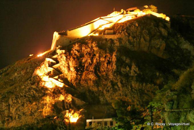 Illuminations auf Palamidi, Nafplion - Griechenland
