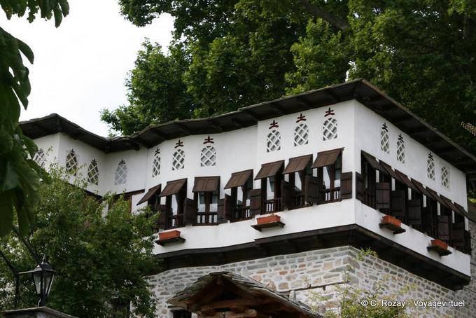 Architektur eines lokalen Lebensraum Vyzitsa, Pilion - Griechenland