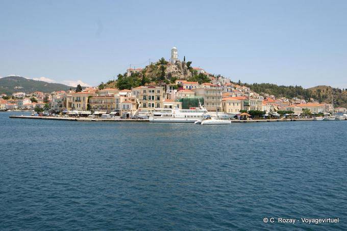 Die Stadt Poros Sphaeria - Griechenland