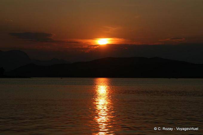 Sonnenuntergang, Poros - Griechenland