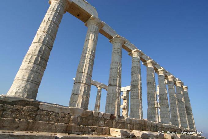 Spalten der Tempel von Poseidon, Kap Sounion - Griechenland