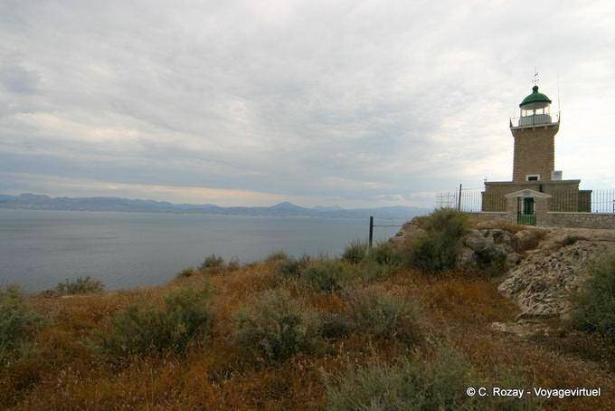 Der Leuchtturm am Cape Melagkavi, Perachora - Griechenland