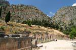 Votivgaben der Spartaner, Delphi, Griechenland.
