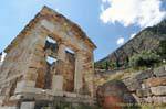 Schatzhaus der Athener, Delphi, Griechenland.