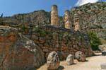 Portico der Athener, Delphi, Griechenland.