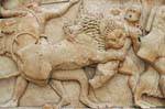 Frieze von Schatz Siphnians, Delphi Museum, Griechenland.