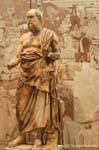 Statue von reifen Mann hellenistischen Zeit, Delphi Museum, Griechenland.