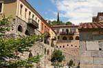 Zellen der Mönche, Kloster Osios Loukas, Griechenland.