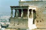 Karyatiden des Erechtheion, Akropolis, Athen, Griechenland.