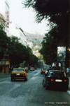 Athinas Straße im Jahr 1999, Athen, Griechenland.