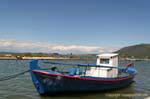 Fischerboot, Lefkada, Griechenland.