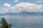 Meer, Berge und Wolken, Lefkada, Griechenland.