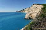 Farben auf das Ionische Meer, Lefkada, Porto Katsiki, Griechenland.