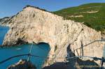 Weiße Kreidefelsen von Lefkada, Porto Katsiki, Griechenland.