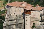 Blick auf das Roussanou Monastery, Meteora, Griechenland.