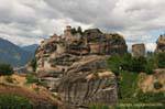 Blick vom Kloster Varlaam, Meteora, Griechenland.