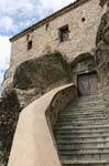 Treppen von Einträgen, Varlaam Kloster Meteora, Griechenland.