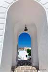 Milos, Adamas, Glocke Agios Haralambos, Griechenland.