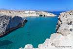 Lokale Fjord, Milos, Papafragas Phylakopi, Griechenland.