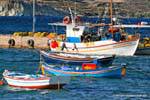Milos, Pollonia, marina Fischerboote, Griechenland.