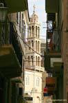 Nafplion, der Glockenturm der St.-Georgs-Kathedrale, Griechenland.