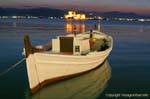 Boot im Golf von Argolis Nafplion, Griechenland.