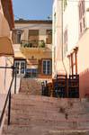 Nafplion Treppe von der Unterstadt, Griechenland.