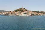 Die Stadt Poros Sphaeria, Griechenland.