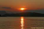 Sonnenuntergang, Poros, Griechenland.
