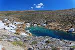 Sifnos, Faros, Panoramablick auf die Bucht, Griechenland.