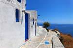 Sifnos, Kastro, zu Fuß auf der Klippe, Griechenland.