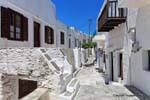 Sifnos, Kastro, typischen Straße im Dorf, Griechenland.