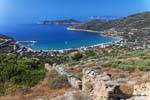 Sifnos, Landschaft in Richtung Platis Gialos, Griechenland.