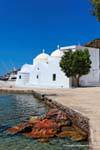 Sifnos, Vathi, Evangelistria Kirche Taxiarches, Griechenland.