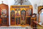 Sifnos, Vathi, Kirchenikonen Evangelistria, Griechenland.