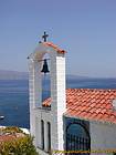 Kleine Kirchturm auf der Insel Hydra, Griechenland.